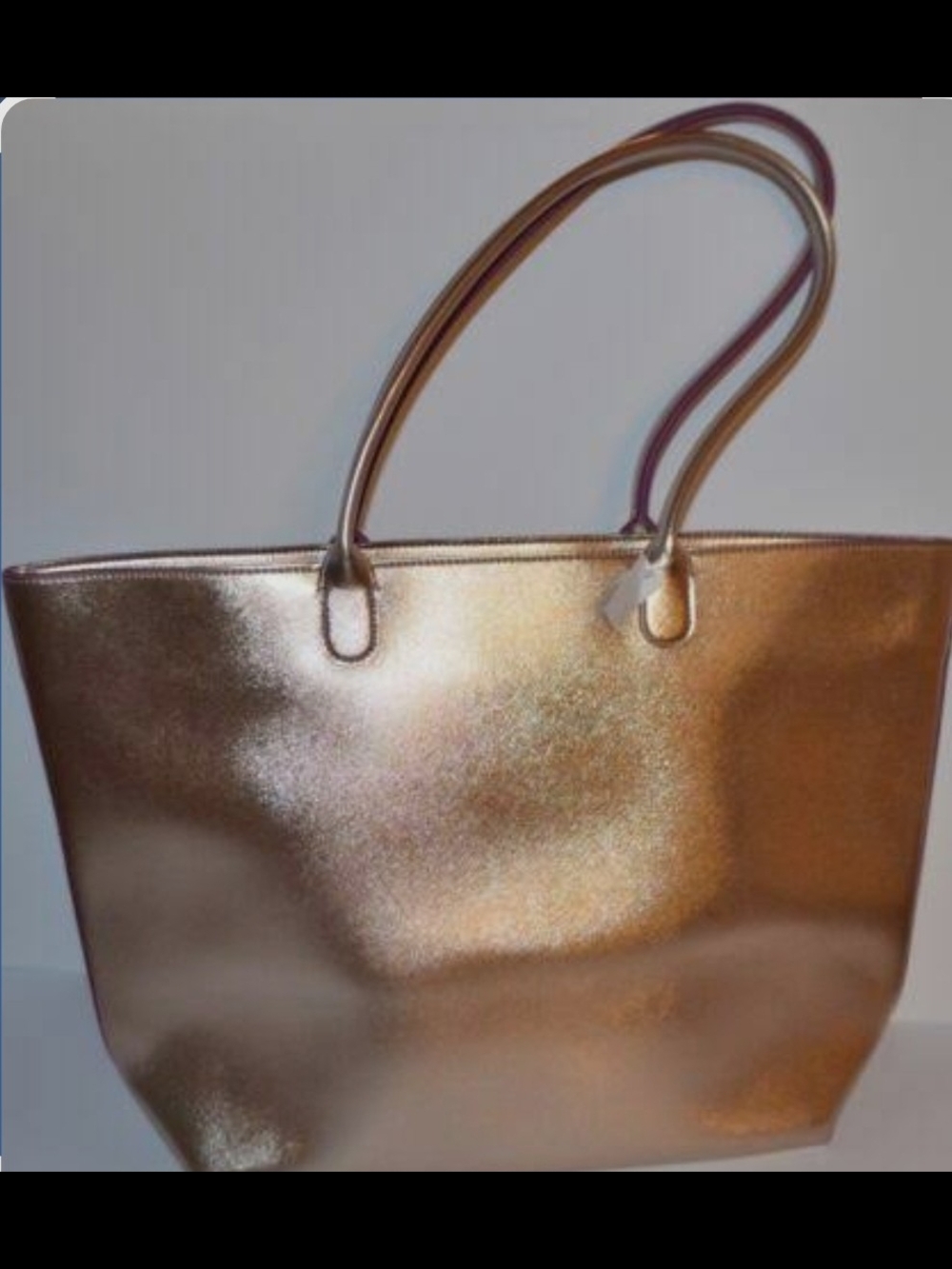 Bath & Body Works Metallic Rose Gold Tote